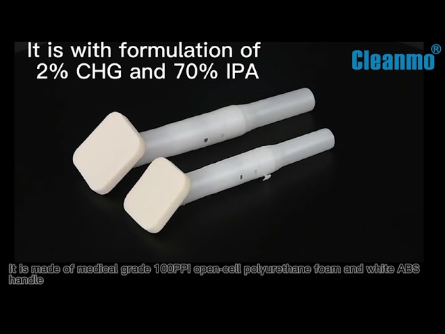 filmy firmowe O Disposable CHG Applicator Surgical Skin Prep Foam Antiseptic 70% IPA 2% CHG Swab