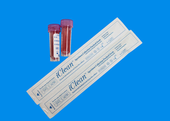 Zestaw testowy Wymaz nosogardłowy Flokowany do pobierania próbek DNA Wymazówka 3MM TIP