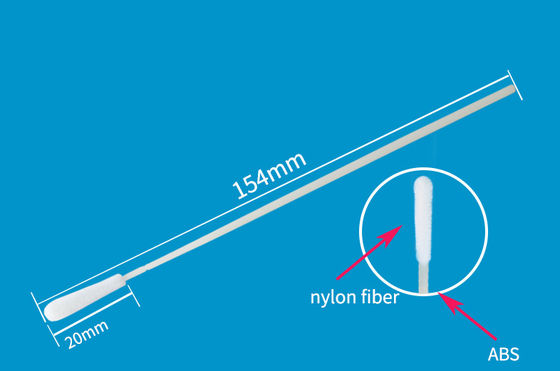 Sterylizowany sztyft Pielęgnacja jamy ustnej Usta Nylon Pobieranie próbek Próbki Wymazy flokowane